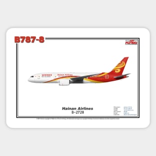 Boeing B787-8 - Hainan Airlines (Art Print) Sticker